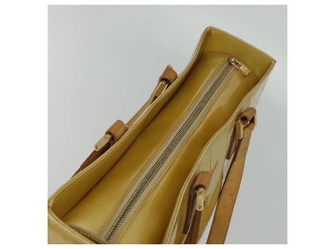 LOUIS VUITTON Borsa Tote Columbus Monogram Vernis Beige M91023 LV Auth hk2890 - vista 6