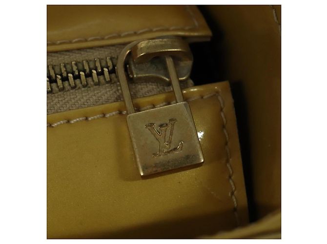 LOUIS VUITTON Borsa Tote Columbus Monogram Vernis Beige M91023 LV Auth hk2890 - vista 9