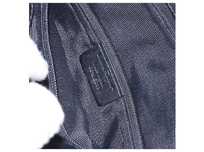 Borsa Tote Vala in Nylon Nero e Oro Salvatore Ferragamo Auth hk2909 D'oro - vista 12