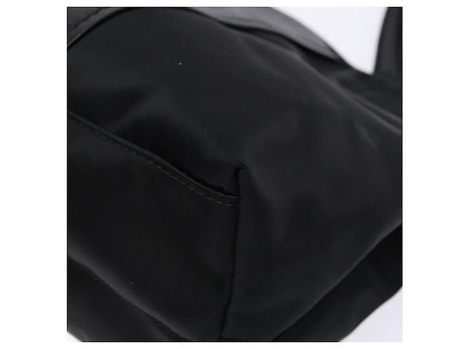 Borsa Tote Vala in Nylon Nero e Oro Salvatore Ferragamo Auth hk2909 D'oro - vista 16