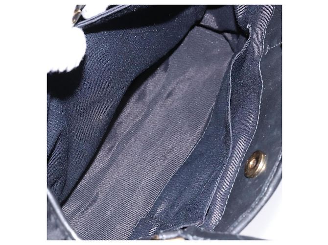 Borsa Tote Vala in Nylon Nero e Oro Salvatore Ferragamo Auth hk2909 D'oro - vista 22