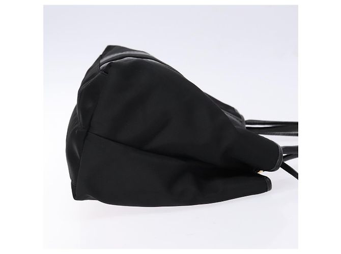 Borsa Tote Vala in Nylon Nero e Oro Salvatore Ferragamo Auth hk2909 D'oro - vista 3