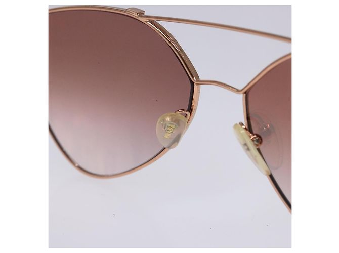 Gafas de sol PRADA de metal dorado Auth sw1398 - vista 10