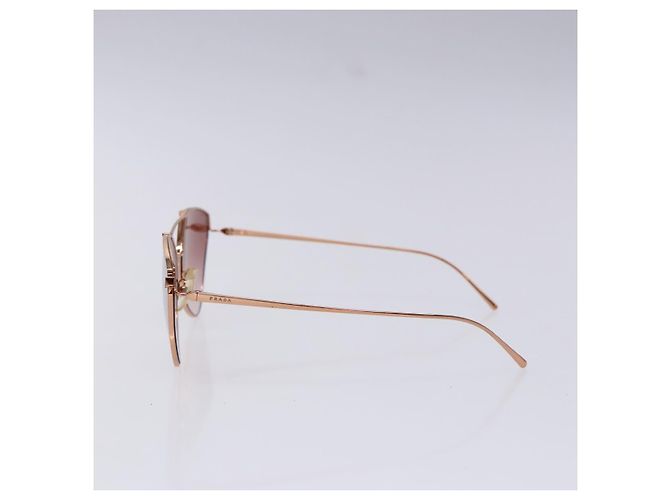 Gafas de sol PRADA de metal dorado Auth sw1398 - vista 4
