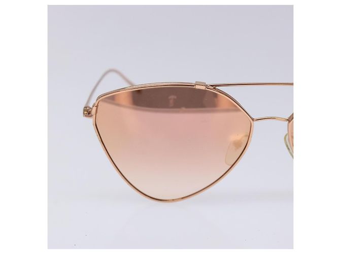 Gafas de sol PRADA de metal dorado Auth sw1398 - vista 6