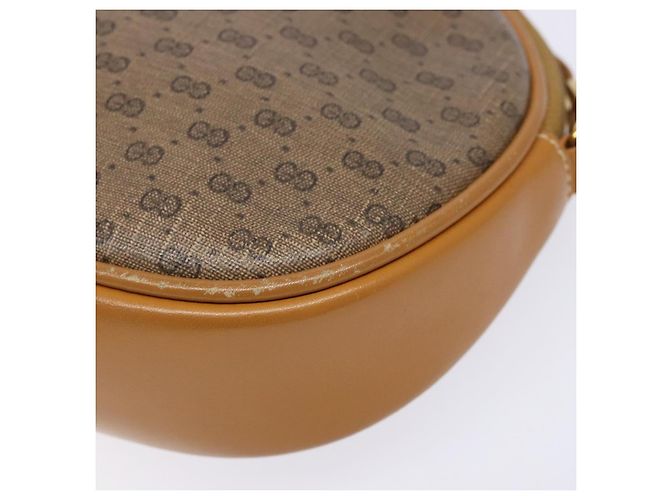 Gucci Borsa a spalla Micro GG Supreme in PVC Beige Oro Auth BA5021 D'oro - vista 10