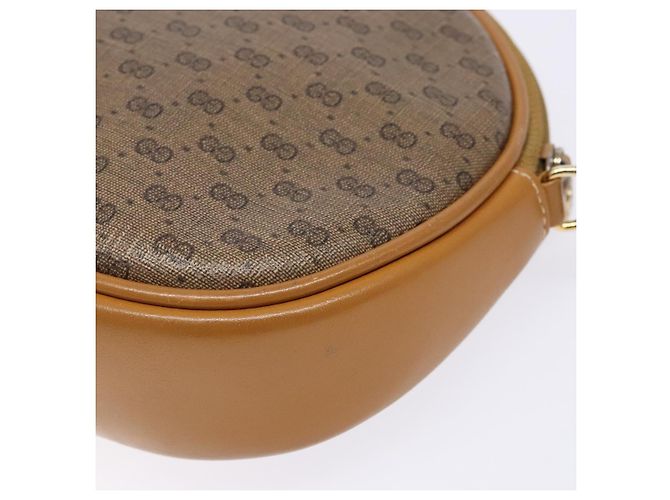 Gucci Borsa a spalla Micro GG Supreme in PVC Beige Oro Auth BA5021 D'oro - vista 12