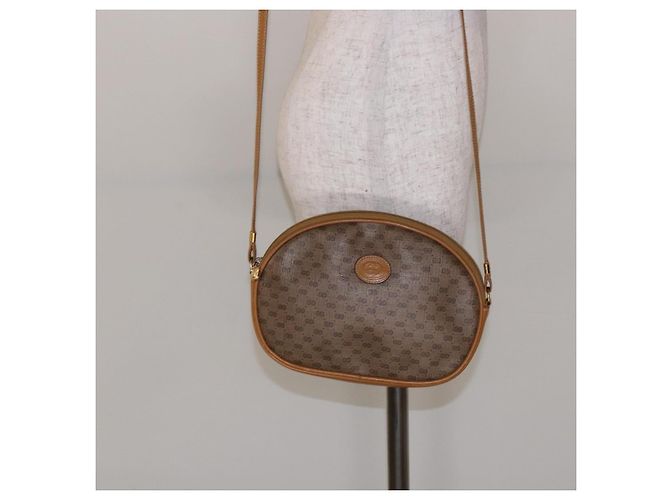Gucci Borsa a spalla Micro GG Supreme in PVC Beige Oro Auth BA5021 D'oro - vista 22