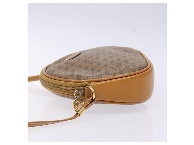 Gucci Borsa a spalla Micro GG Supreme in PVC Beige Oro Auth BA5021 D'oro - vista 5