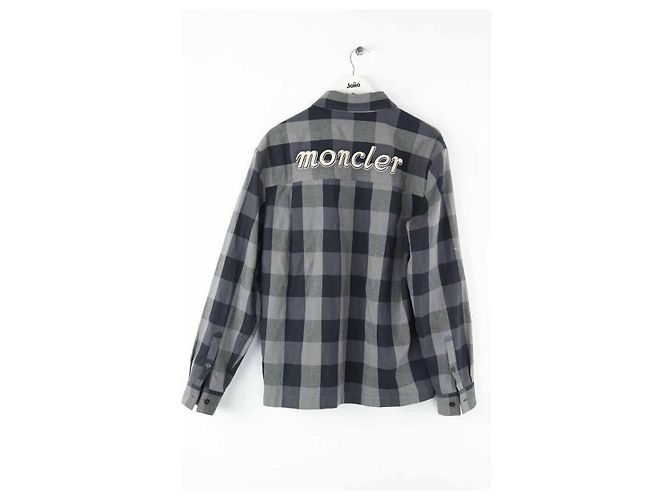 Moncler Graues Baumwollhemd - Ansicht 4