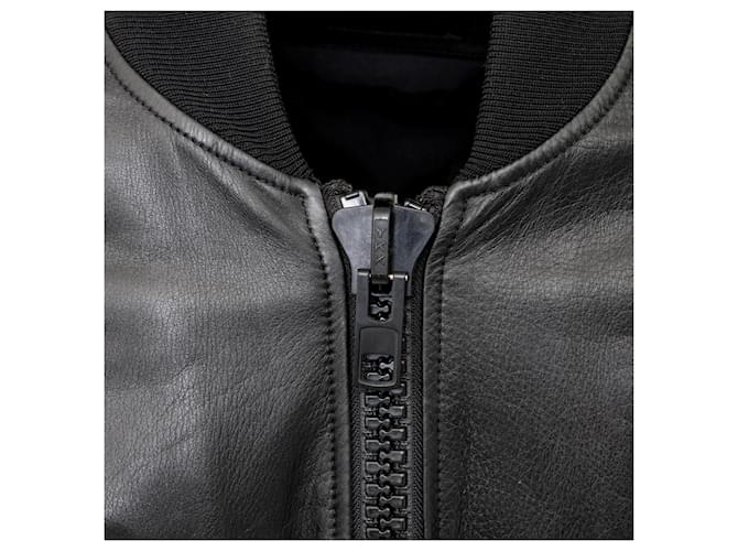 Givenchy Leather Bomber Jacket Black - view 11