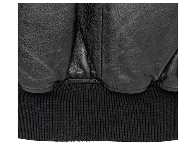 Givenchy Leather Bomber Jacket Black - view 13
