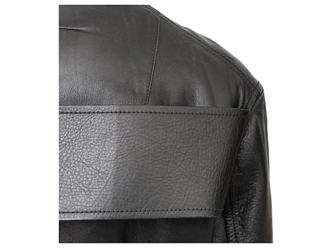 Givenchy Leather Bomber Jacket Black - view 14