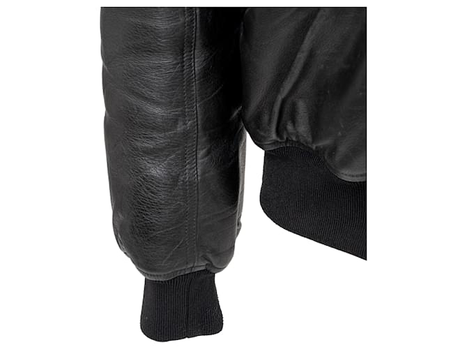 Givenchy Leather Bomber Jacket Black - view 15