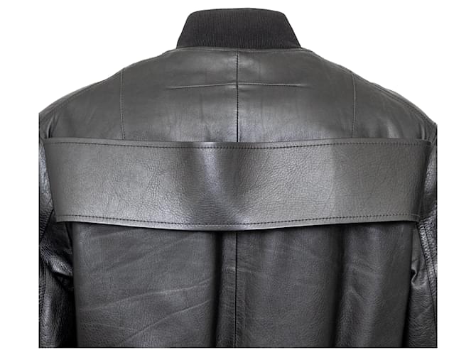 Givenchy Leather Bomber Jacket Black - view 6