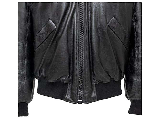 Givenchy Leather Bomber Jacket Black - view 8