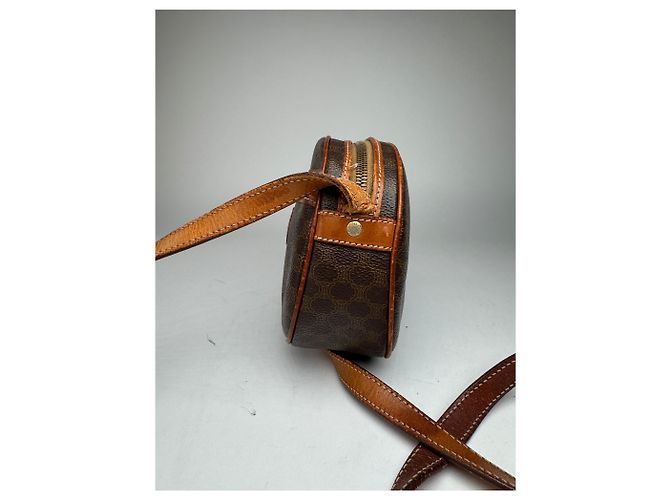 Céline Vintage Celine Triomphe Leder Monogramm Tasche braun - Ansicht 10