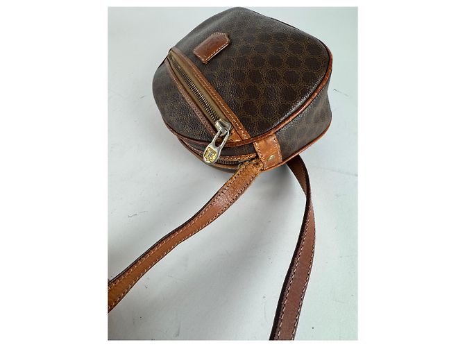 Céline Vintage Celine Triomphe Leder Monogramm Tasche braun - Ansicht 11