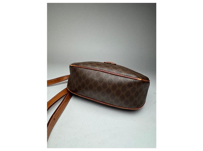 Céline Vintage Celine Triomphe Leder Monogramm Tasche braun - Ansicht 12