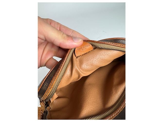 Céline Vintage Celine Triomphe Leder Monogramm Tasche braun - Ansicht 5