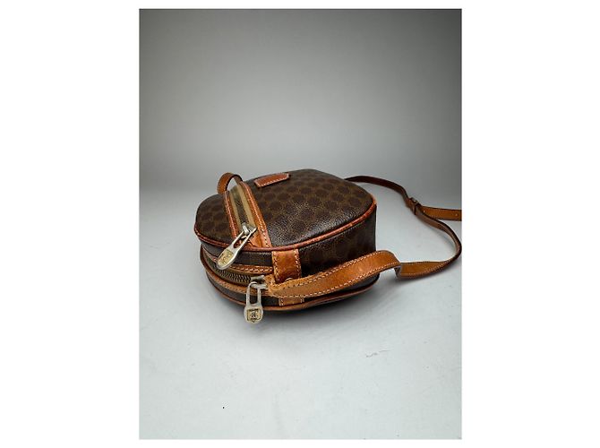 Céline Vintage Celine Triomphe Leder Monogramm Tasche braun - Ansicht 6