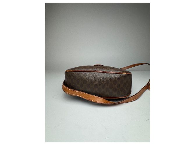 Céline Vintage Celine Triomphe Leder Monogramm Tasche braun - Ansicht 9