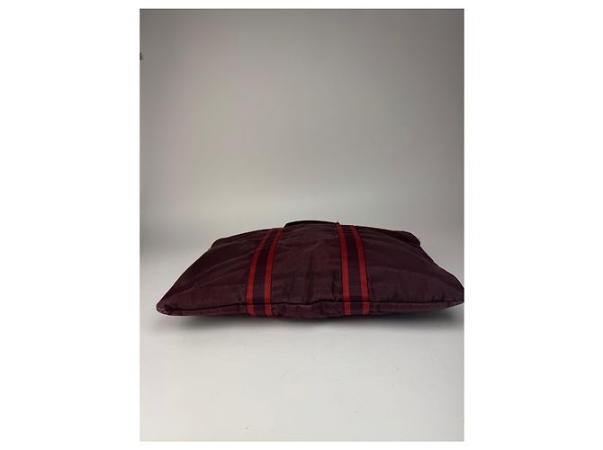 Borsa da viaggio in tela vintage Hermès viola Porpora - vista 14