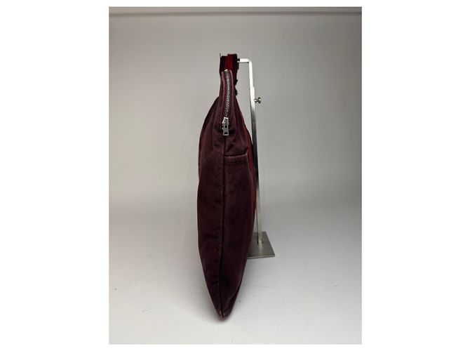 Borsa da viaggio in tela vintage Hermès viola Porpora - vista 9