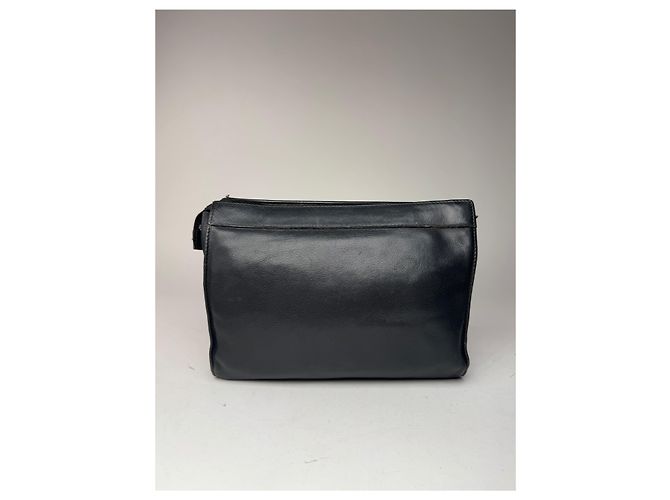 Clutch in pelle vintage Givenchy nera Nero - vista 2