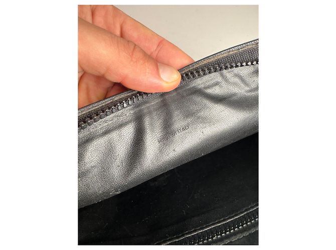 Clutch in pelle vintage Givenchy nera Nero - vista 4