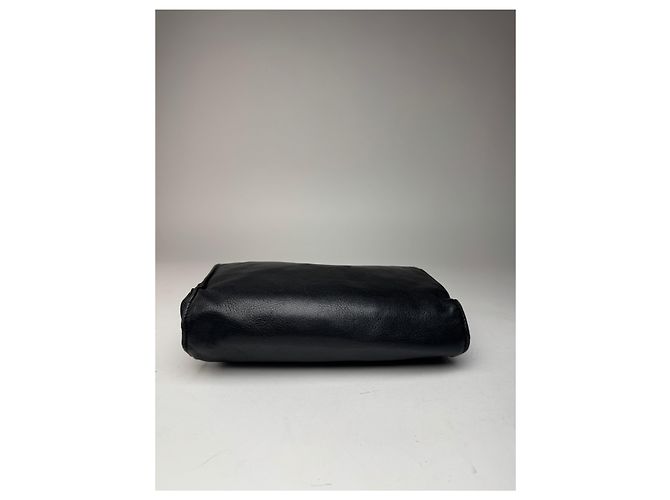 Clutch in pelle vintage Givenchy nera Nero - vista 7