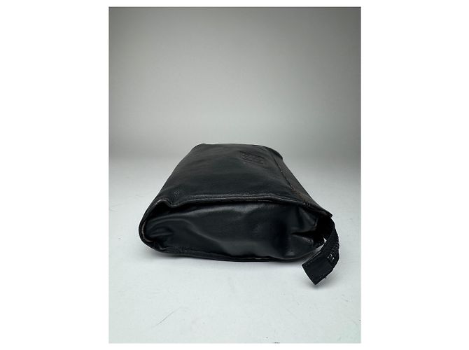 Clutch in pelle vintage Givenchy nera Nero - vista 9