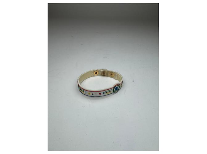 Céline Bracciale in plastica vintage Celine Paris Multicolore - vista 10