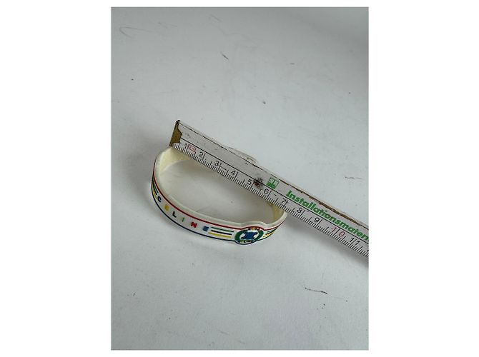 Céline Bracciale in plastica vintage Celine Paris Multicolore - vista 11