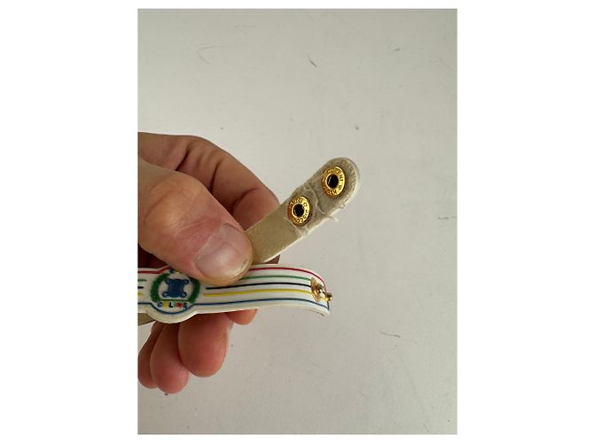 Céline Bracciale in plastica vintage Celine Paris Multicolore - vista 12