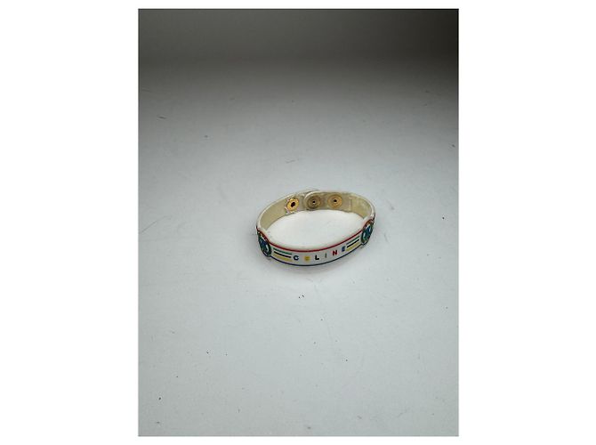 Céline Bracciale in plastica vintage Celine Paris Multicolore - vista 15