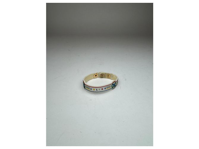Céline Bracciale in plastica vintage Celine Paris Multicolore - vista 2