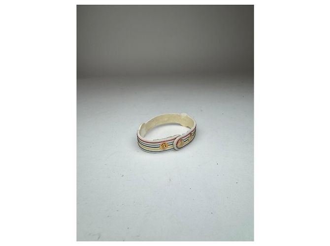 Céline Bracciale in plastica vintage Celine Paris Multicolore - vista 4