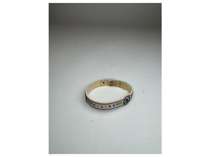 Céline Bracciale in plastica vintage Celine Paris Multicolore - vista 6
