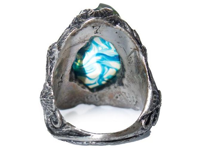 Autre Marque Lyly Erlandsson, L'anello a conchiglia invernale Argento Blu - vista 4