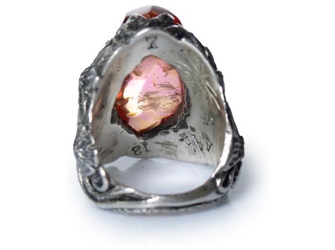 Autre Marque Lyly Erlandsson, L'anello a conchiglia invernale Argento Arancione - vista 4