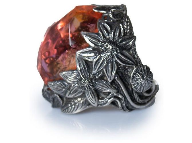 Autre Marque Lyly Erlandsson, L'anello a conchiglia invernale Argento Arancione - vista 5