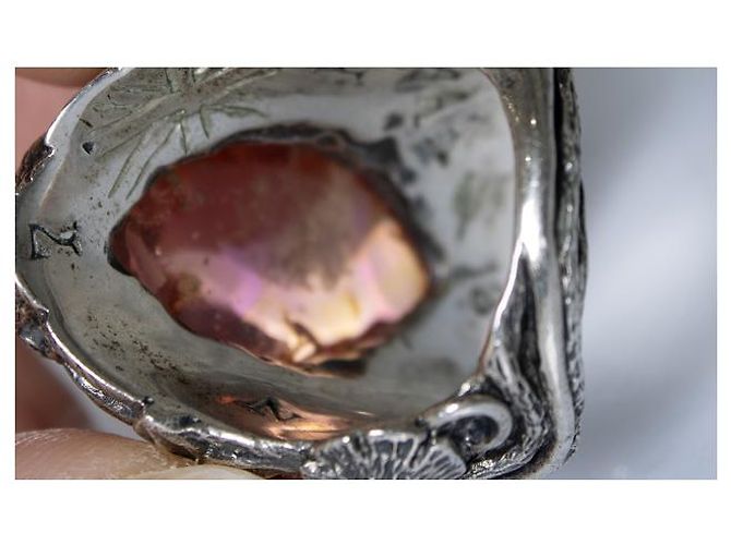 Autre Marque Lyly Erlandsson, L'anello a conchiglia invernale Argento Arancione - vista 6