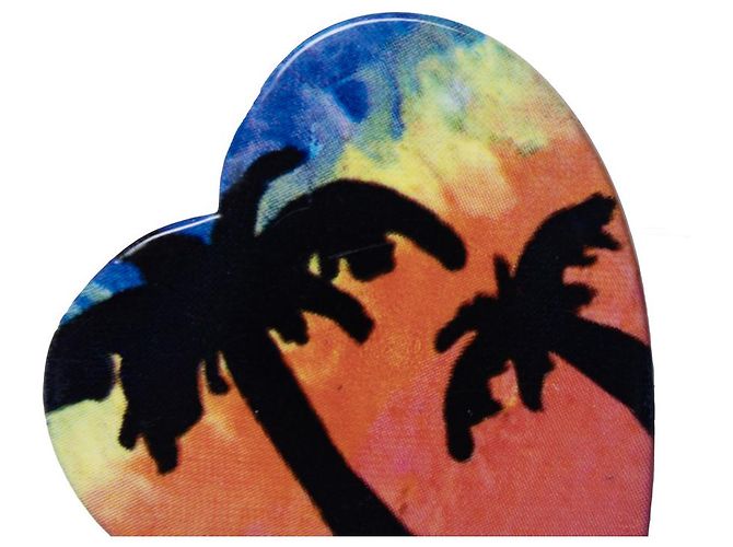 Saint Laurent, SS16 Surf brooche with palm print - view 3