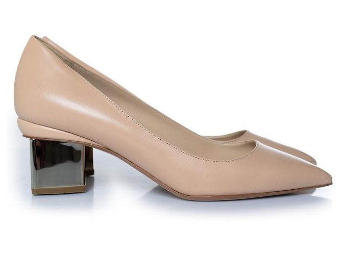 Nicholas Kirkwood, Pump beige celeste - vista 4
