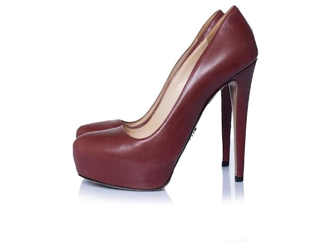 Prada, rote Plateauschuhe - Ansicht 2