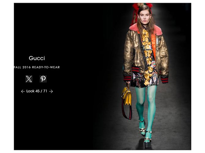 Desfile de moda Gucci Otoño 2016 Multicolor - vista 13