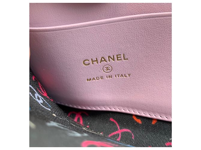 Chanel Billetera de cuero Classique atemporal Púrpura - vista 3