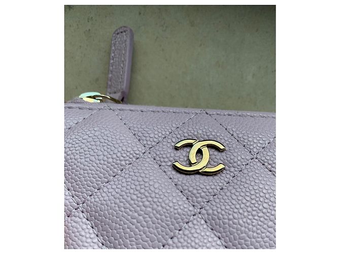 Chanel Billetera de cuero Classique atemporal Púrpura - vista 7