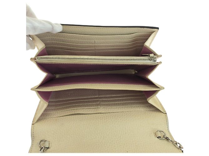 Borsa a Spalla in Pelle Dionysus di Gucci Bianco - vista 9